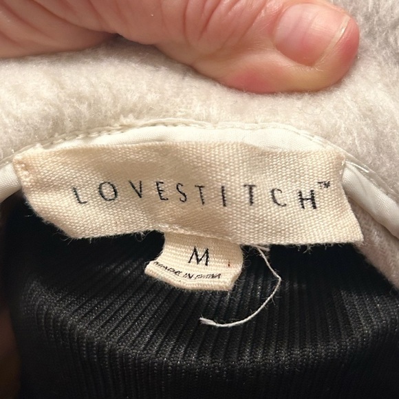 Nordstrom Lovestitch jacket wool blend wrap hood soft M coat - Picture 9 of 10